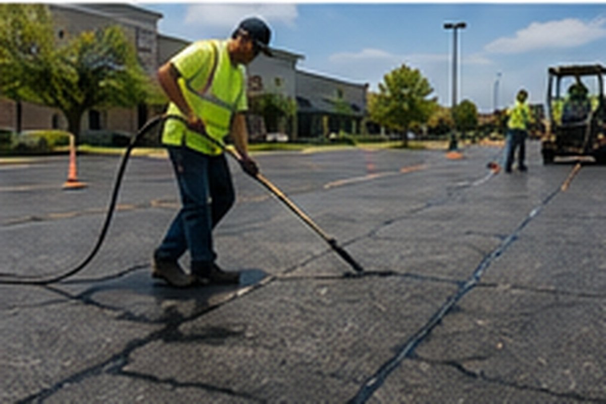 Surface preparation ahead of asphalt resurfacing